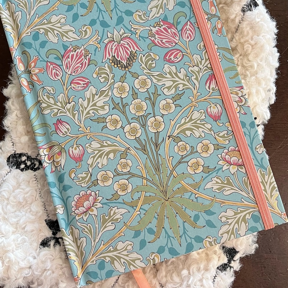 Floral Blue and Pink Journal